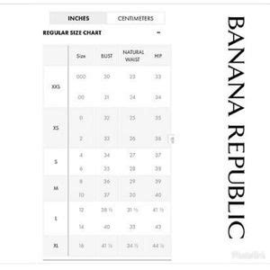 banana republic fit guide|banana republic size chart uk.